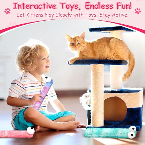 Cat Toys Pillows, 3 Pack Cat Kicker Toy for Kittens and Adult Cats