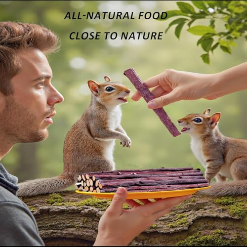 4 in 1 Natural Bunny Chew Toys Sticks Rabbit Treat Apple Hay Bamboo - size: 250g (4 in 1)