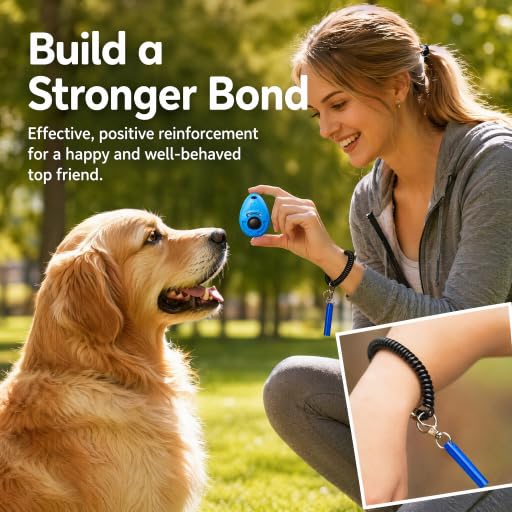 Dog Training Clicker, dog training & behavior aids, dog training kit - color: Blue