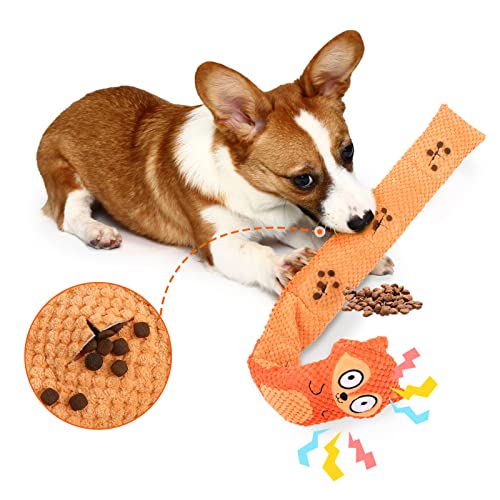 Letsmeet Squeak Dog Puzzle Toys IQ Training, Snuffle Toys Foraging Instinct Puppy Toys - style: Fox