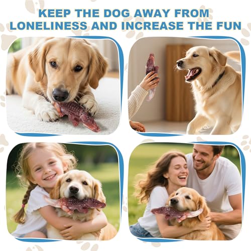Durable Nylon Dog Toy for Aggressive Chewers - Interactive Nylon Chew Set with Massage Bumps | Tough Dog Toys for Teething Puppies & Large Breeds (Crocodile) - color: Crocodile