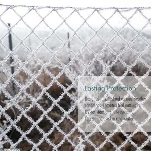 Bird Netting for Garden, Fetanten 7.5 x 33FT Netting for Garden Protection - size: 7.5 x 33FT