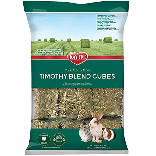 Kaytee Timothy Hay Blend Cubes for Rabbits, Guinea Pigs & Chinchillas - size: 1 Pound (Pack of 1)