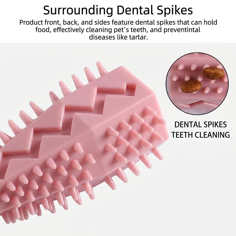 Dog Chew Toys, Puppy Teething Toys, Durable Dog Toy for Aggressive Chewers, Puppy Stuff, Pink - color: Pink