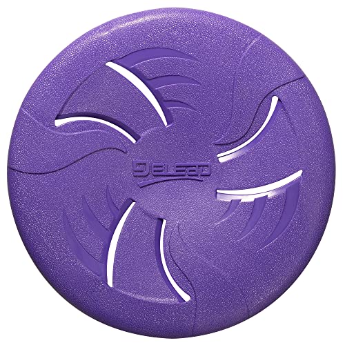 Dog Flying Disc, Flexible TPR Dog Fetch Toy, 9.06 inch, Purple - color: Purple, size: Large