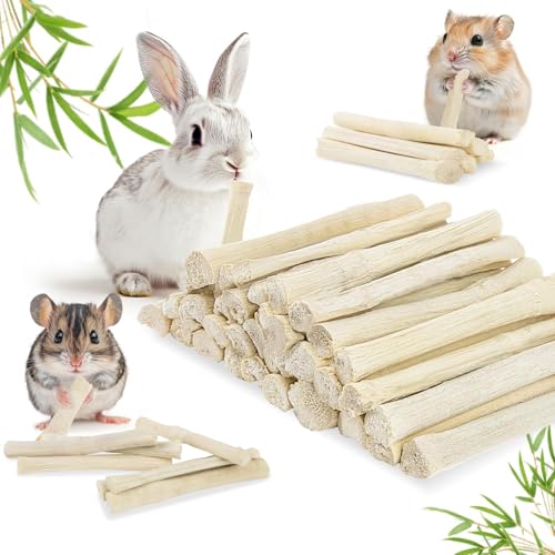Sukh 420g Bamboo Chew Sticks - Natural Rabbit Bunny Small Animal Chew Toy - size: 14.82 OZ