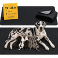 Washable Pee Pads for Dogs, Leak-Proof Reusable, Giant XXL 59x35 - color: Black, size: 59"X35"