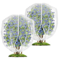 2 Pack 4 x 5 ft Fruit Tree Netting Covers with Zipper and Drawstring - size: 5 x 4FT/2Pack