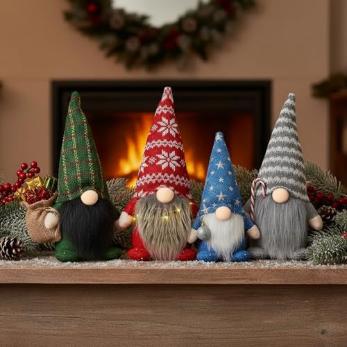 Tudomro 45 Pcs Halloween Gnome Beards Nose for Crafting Gray, White - color: Gray, White
