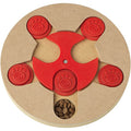 PetRageous 13006 Thinkrageous Interactive Advanced Level Puzzle Piece Dog Toy or Cat Toy Measures 9.84-Inch for Dogs and Cats or Kittens and Ages, Red