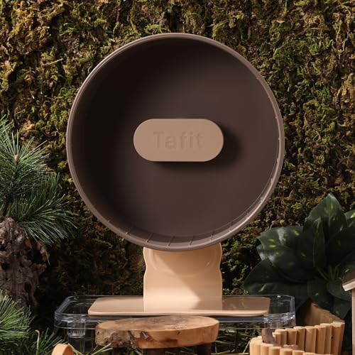 Super‑Silent Hamster Exercise Wheel – 8.66‑inch Quiet Running Spinner - color: Nut Brown, size: 8.7inch
