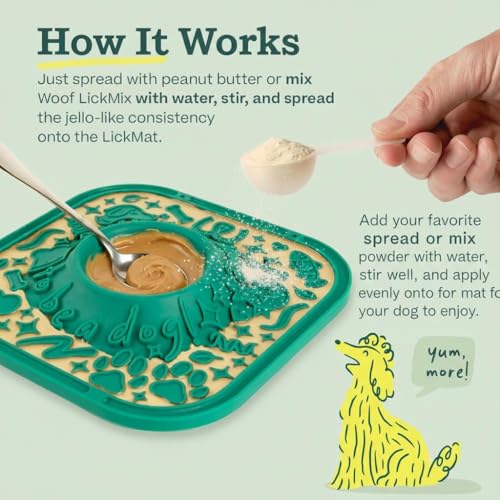 Dog Lick Mat, Green