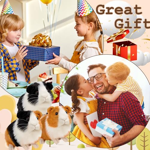 redaica 3pc Guinea Pig Stuffed Animals, 7.9inch Plush Toys - size: 3pcs