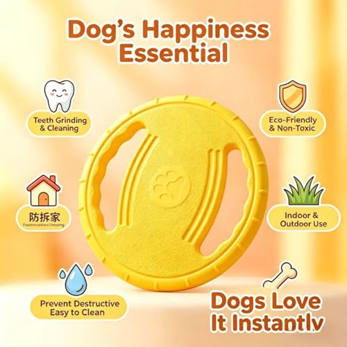Soft Flying Disc Dog Beach Toys, Outdoor Water Puppy Flyer Pull Loop Tug