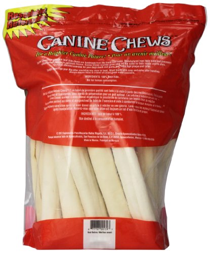 Canine Chews 10-11" Rawhide Bones for Large Dogs, Durable USA Beefhide Dog Rawhide Chews, Retriever Rolls 20 Pack (5 lbs) - size: 20 Count (Pack of 1)