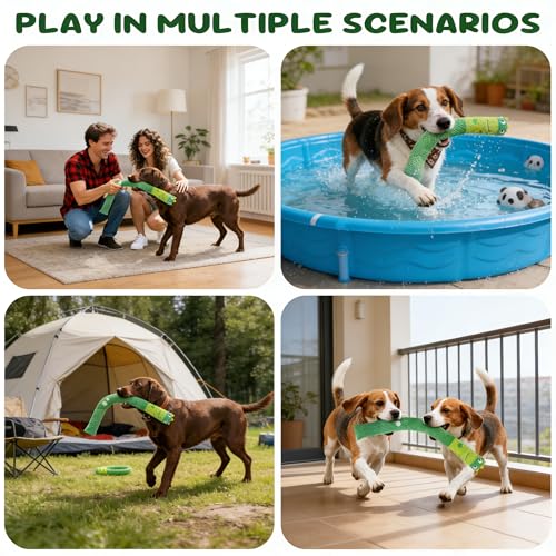 Squeaky Dog Toys Treat Dispensing Dog Puzzle Toys Stress Release Game for Boredom Enrichment Toys Stuffed Snuffle Toy Plush Puppy Chew Toy for Small Medium and Large Dogs（Dinosaur） - color: Dark green