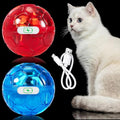 Sratte 2 Pcs Rechargeable Light up Cat Ball Ghost Hunting, Red and Blue - color: Red and Blue
