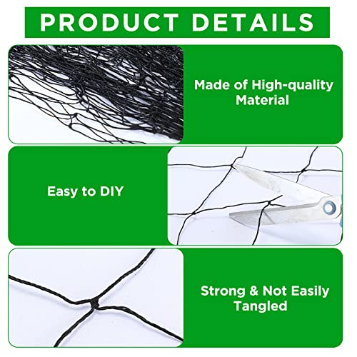 Windyun 1 Pc Bird Netting 50' X 100', 2.4" Mesh Poultry Net for Garden