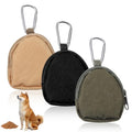 3 Pcs Dog Treat Pouch, Portable Pet Training Reward Pouch, Small Puppy Treat Bag for Leash, Hand Free Dog Walking Bag with Carabiner Zipper Closure for Puppy Travel or Outdoor Use