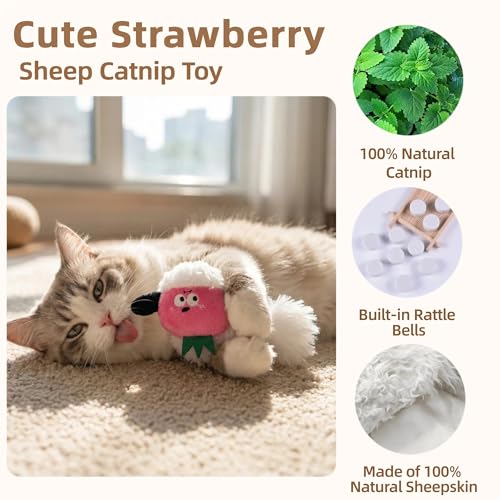 Catnip Toys for Cats, Silvervine Interactive Cat Toy Set - color: 5Pack-Sheep