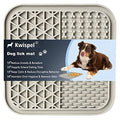 Lick Mat for Dogs, Dog Lick Mat with Suction Cups for Anxiety, Peanut Butter Dog Licking Mat Slow Feeder Dispensing Treater Lick Pad for Dogs Cats Grooming Bathing and Training (Grey) - color: Small Grey