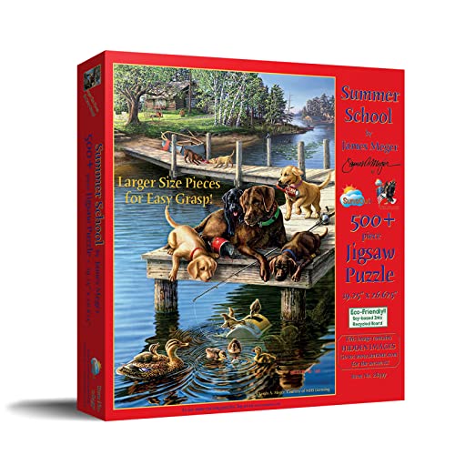 SunsOut Summer School 500 Large Piece Adult Jigsaw Puzzle 28497