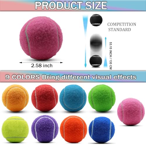 SHYUJAJIE Tennis Ball,20 Pack Practice Balls Bulk,Dog Balls with Mesh Bag - color: Pink
