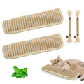 2 Pack 11.2 inch Sisal Pillow Catnip Toy for Cats with Silvervine Sticks, Cat Toys with A+ Organic Catnip Interactive Kicker Toy Scratch-Resistant Safe Chew Toy Teeth Cleaning for Indoor - size: 11.2 Inch x 3.3 Inch