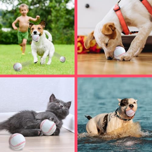 X-Small Dog Tennis Balls Dog Toys Ball 1.72" Pack of 6, Fit Ball Launchers - color: Baseball style