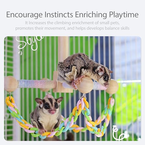 Sugar Glider Climbing Toys Haning Swing Sugar Glider Cage Accessories
