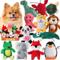 Squeaky Dog Toy for Puppy Small Medium Dogs, Stuffed Samll Dog Toys 12 Pack - color: 12 Pack Mixed Animals