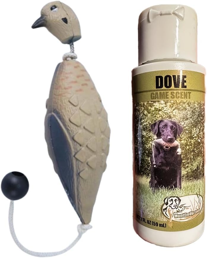Dog Training Ruff-Cord Check Cord Tracking Leash 30 ft. - Dove Trainer - Dove Scent - Lanyard and Whistle Dog Training Kit HuntEmUp