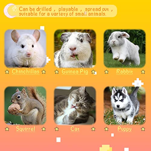 BWOGUE Bunny Tunnel Bed, 2-in-1 Collapsible Rabbit Tunnel Hideout with Mat - color: Yellow