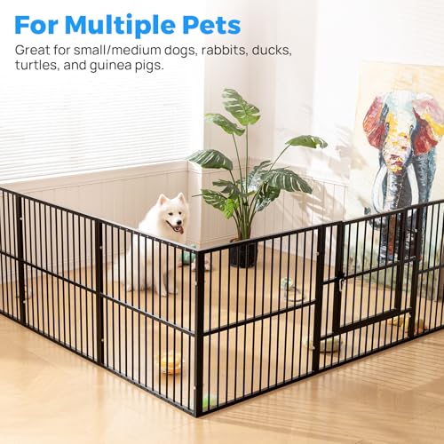 2-Panel Dog Playpen Extension - color: Black, style: 2 Panels
