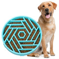 WHIPPY Slow Feeder Dog Bowl, Puzzle Maze Design to Slow Down Eating, 3-Cup Capacity, Anti-Gulping Food Bowl for Medium & Large Dogs,Sky Blue - color: sky blue