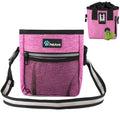 PetAmi Hands Free Dog Treat Pouch for Training and Walking, Pink - color: Heather Pink