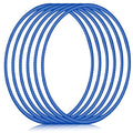 Shappy 6 Pcs Exercise Hoop Set Detachable Adjustable - color: Dark Blue, size: 26 Inch