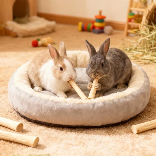 0.95Lb/430g Natural Sweet Bamboo Chew Toys for Rabbit Chew Sticks - size: 0.95lb(430g)