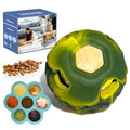 Frozen Dog Enrichment Toy, Small Freezable Fillable Natural Rubber Chew Toy - color: Green, size: Small