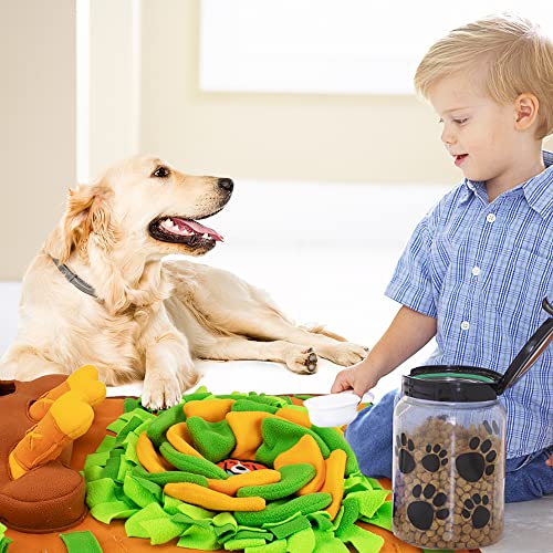 AWOOF Snuffle Mat Dog Enrichment Feeding Mat - color: D