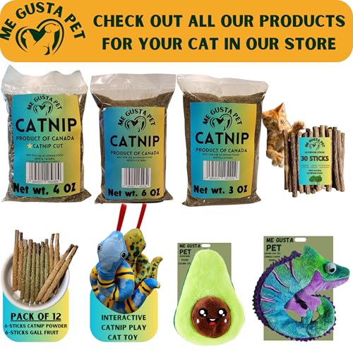 Cat Toys Catnip Crinkly Sound Toy with North American Catnip | Lizard Cat Toy Crinkle Paper Sound | Cat Kitten Toy Teething Chew | Cats Kicker Crinkle Paper | Chameleon Cat Toy 4.5-INCH