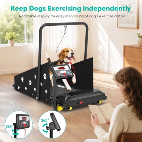 Petbobi Dog Treadmill for Small & Medium Dogs Quiet Motor Indoor Exercise