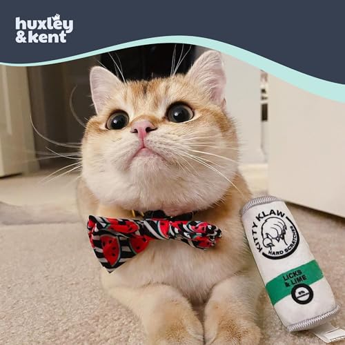 Huxley & Kent Plush Crinkle Catnip Cat Toy, Kitty Klaw Licks & Lime - style: Kitty Klaw Licks & Lime