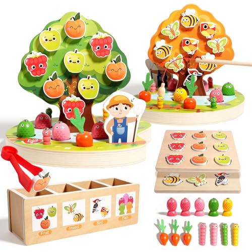 INIFEIDALA Montessori Toys for 3 4 5 Year Olds | Birthday Gifts for Kids - size: Carrot Harvest