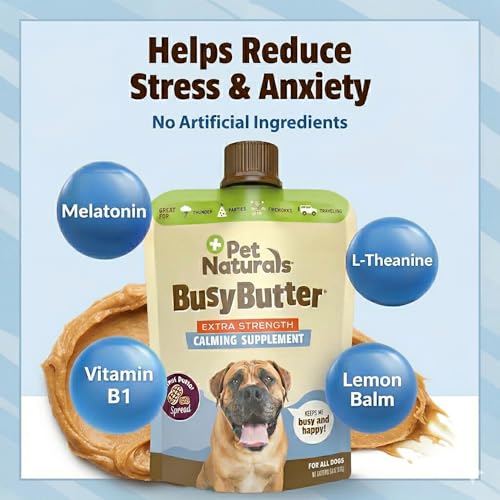 Pet Naturals BusyButter Extra Strength Calming Peanut Butter for Dogs, 6 oz