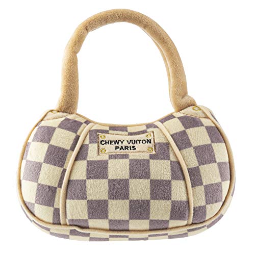 Haute Diggity Dog Chewy Vuiton Handbag Plush Dog Toy, Designer Parody Toy - color: Brown Handbag, size: X-Large