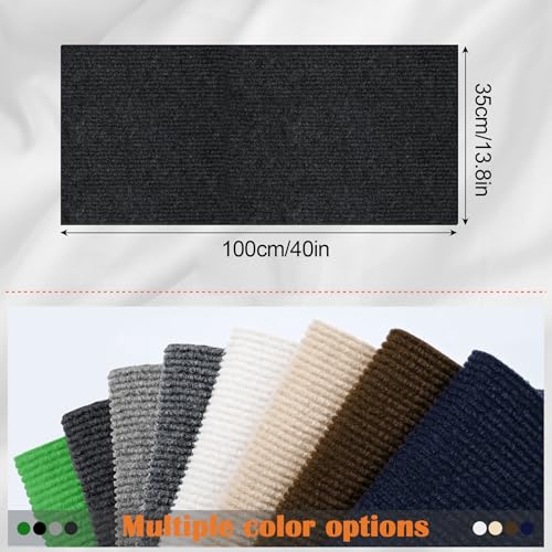 Cat Scratch Furniture Protector - 40" x 13.8" Trimmable Self-Adhesive Cats Claws Scratch Pads, DIY Cat Climbing Couch Protector for Scratch Post Cat Tree Replacement Indoor (Black) - color: Black, size: 13.8" x 40"