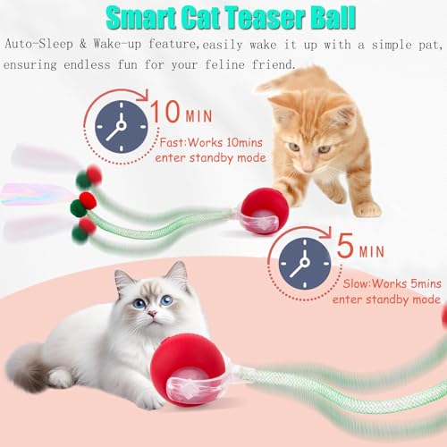 Speed 2.0 Tail Interactive Cat Toys for Indoor Cats, Moving Cat Toy - color: New Yellow