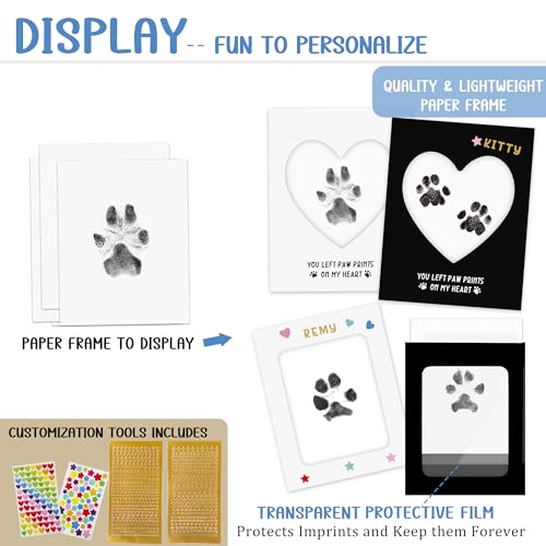 MYPAWLETS Inkless Paw Print Kit,Ink Pads for Dog,Cat,2 Pack-L - size: Large (2 Pack)