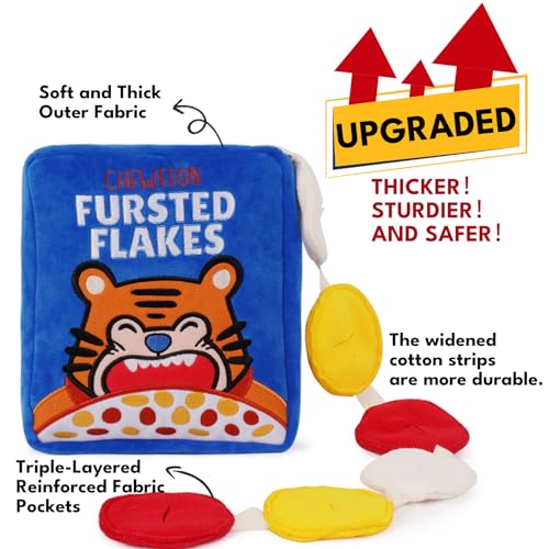 CHEWFFON Dog Snuffle Toy, Nose Work Enrichment Puzzle for Dogs - style: Fursted Flakes